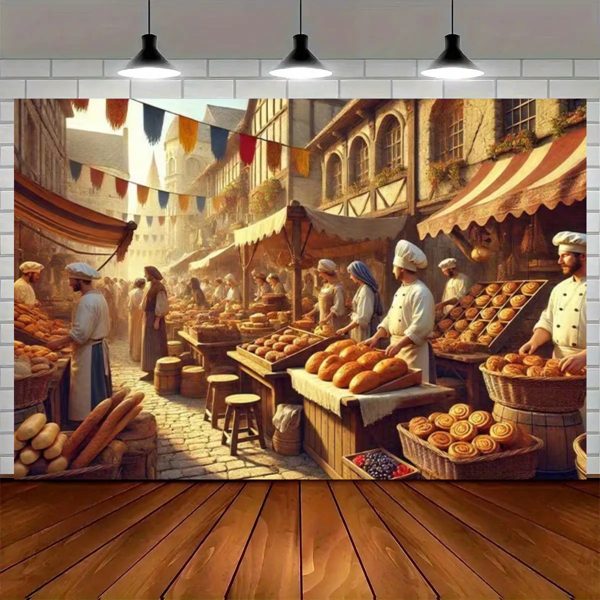 Street Baking Kitchen Backdrop - огляд і ціна Kitchen Baking Background