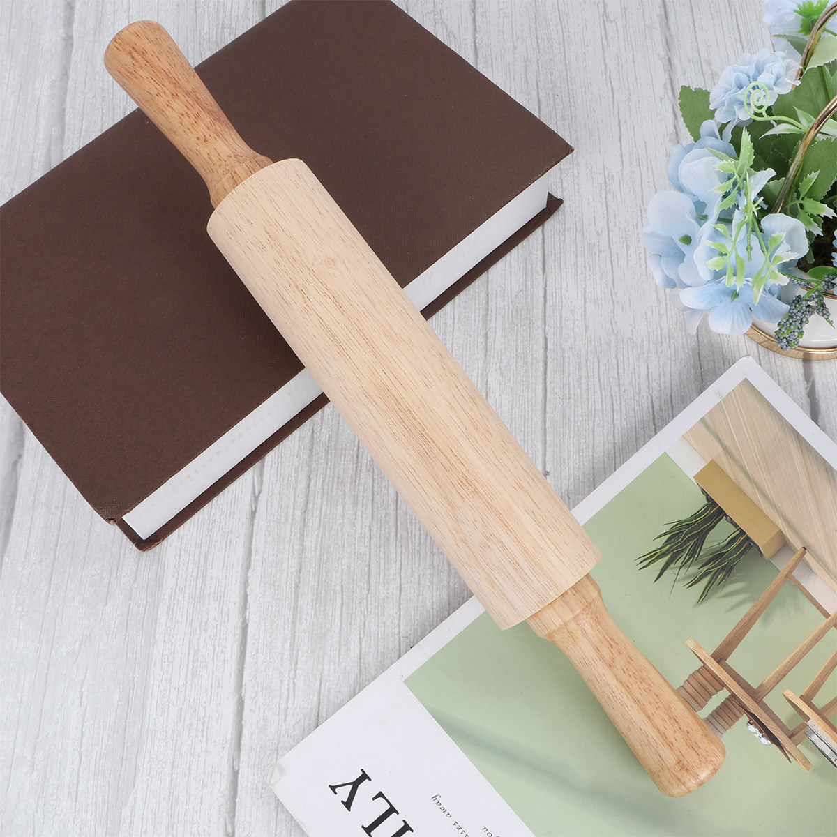 Premium Rubberwood Rolling Pin - огляд і ціна Kitchen Roller Baking