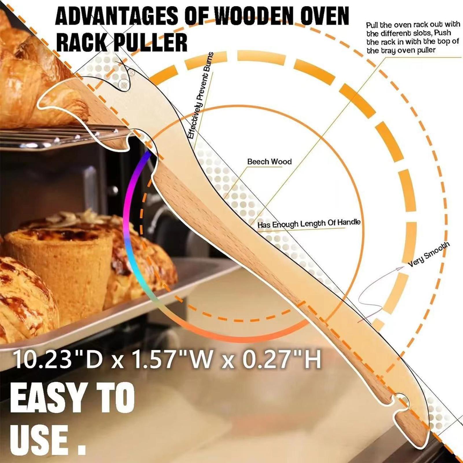 Wooden Long Handle Oven Rack P - огляд і ціна Kitchen Baking Rack