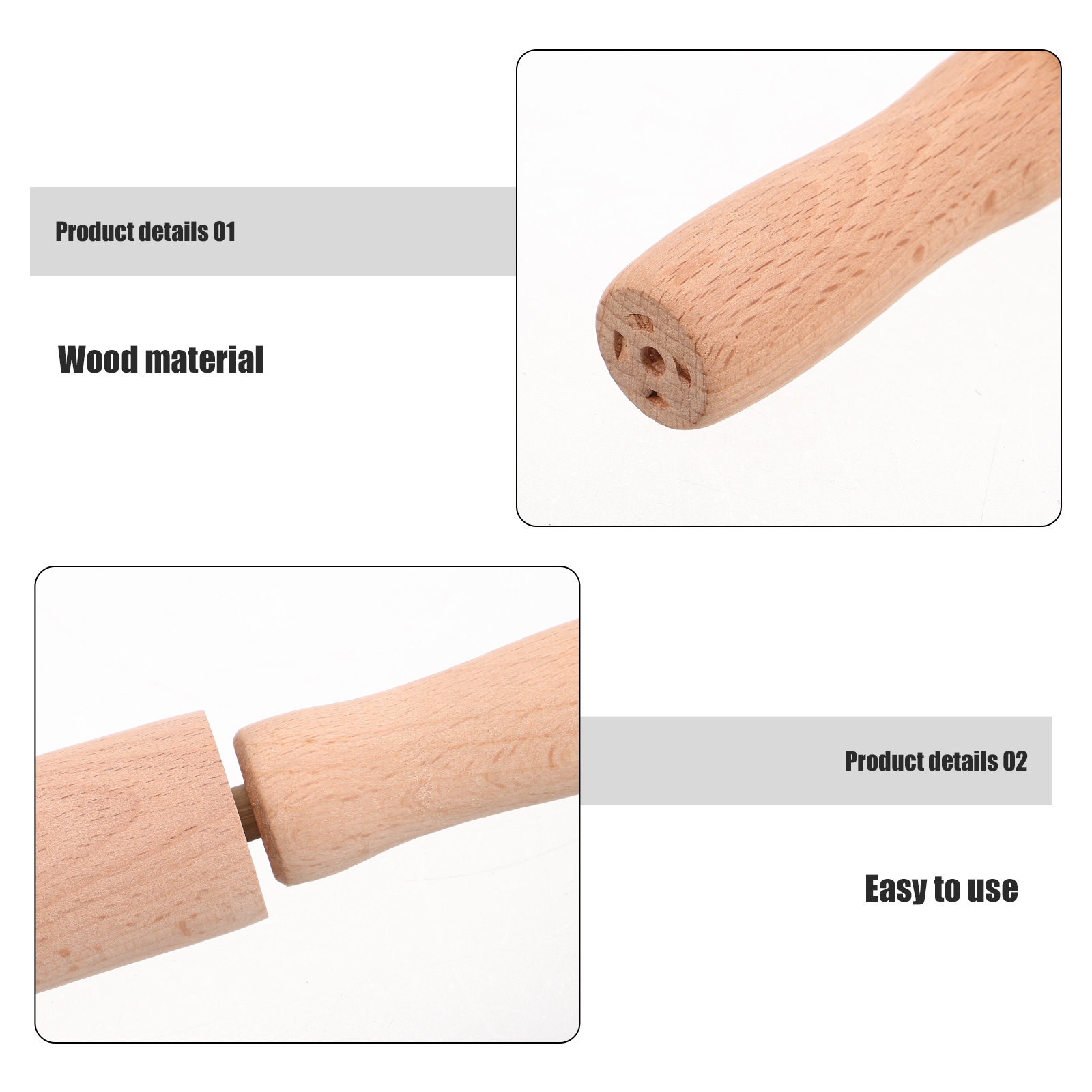 Wooden Mini Wooden Rolling Pin - огляд і ціна Kitchen Roller Baking